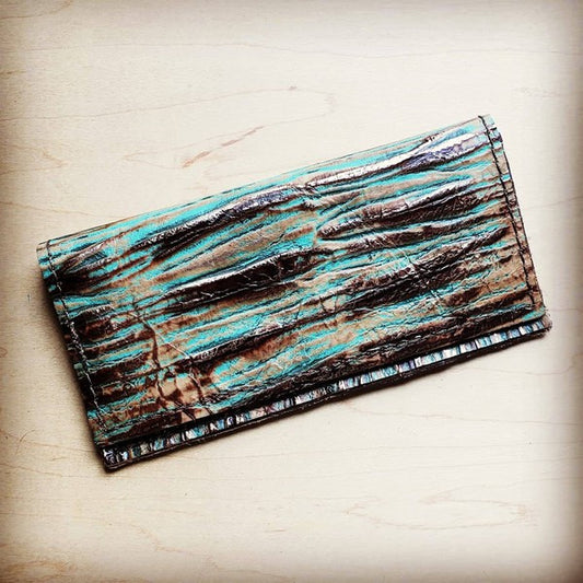 Turquoise Manor Leather Wallet