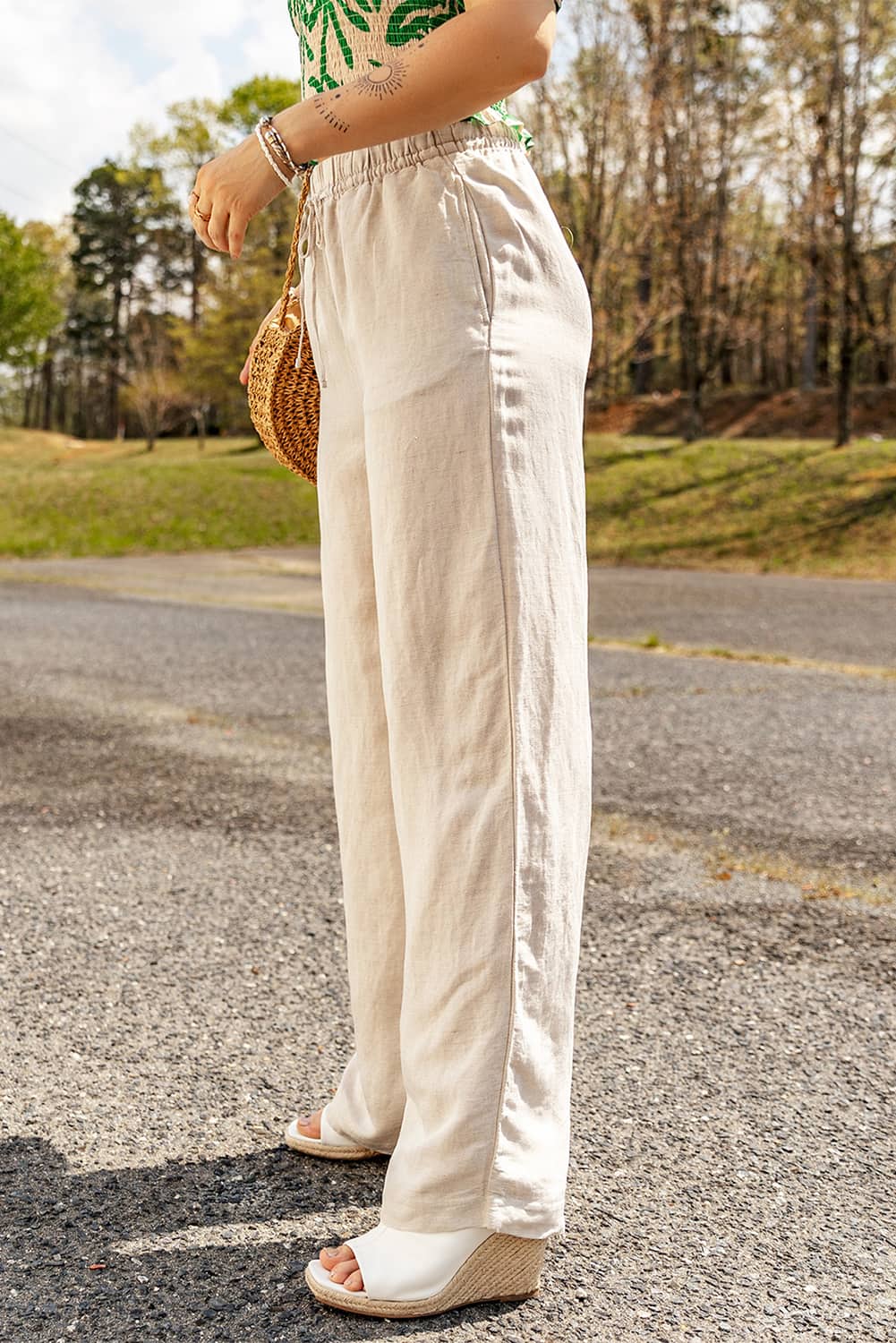 Urban Ease Linen-Blend Pants