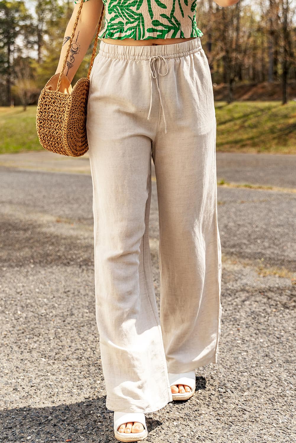 Urban Ease Linen-Blend Pants