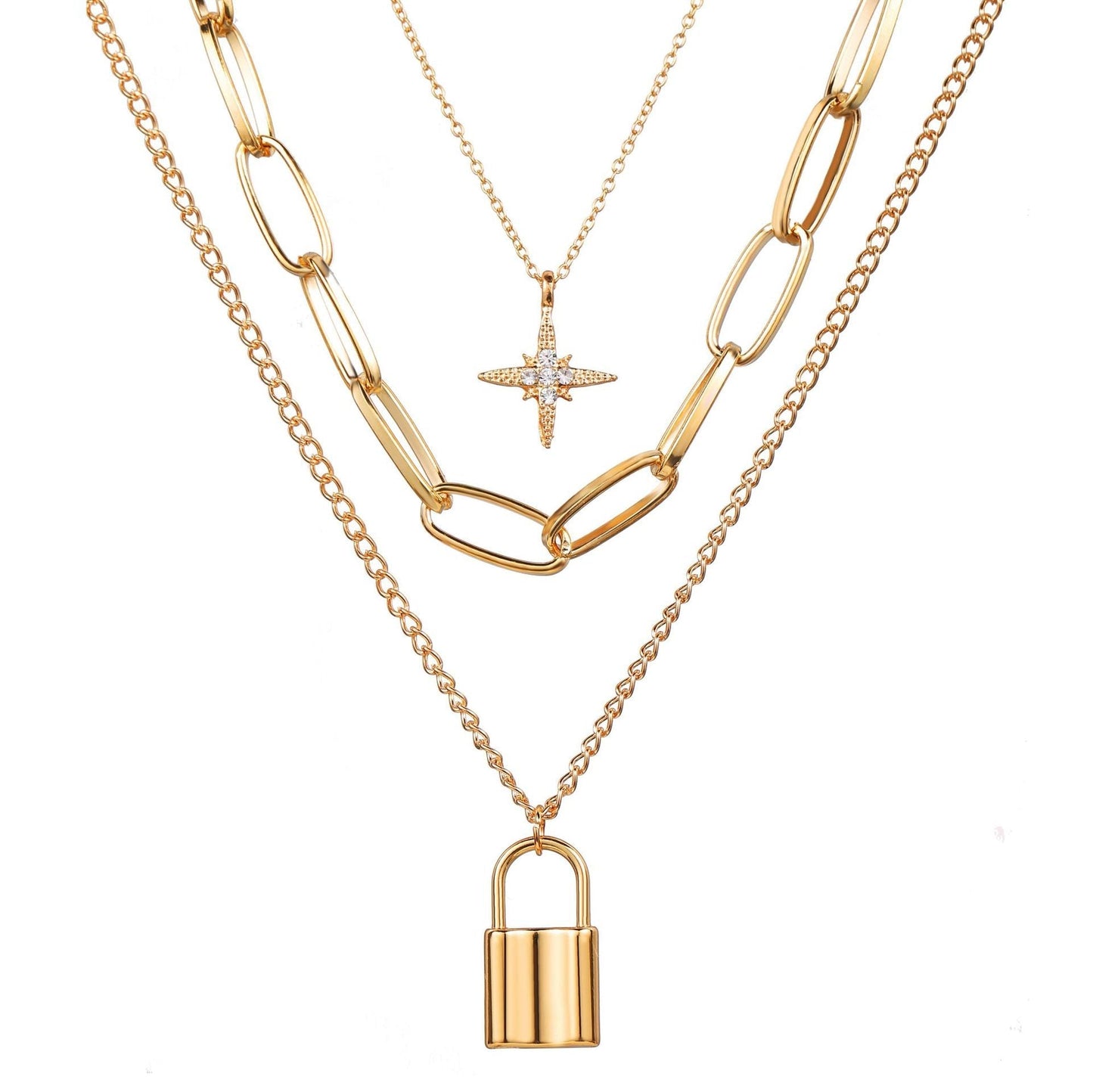 The Locked-In-A-Star Pendant Necklace