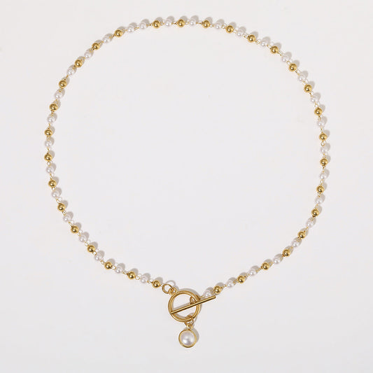 Heart-Shaped Pearl Necklace