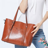 Eco Luxe Waxed Finish Tote Bag